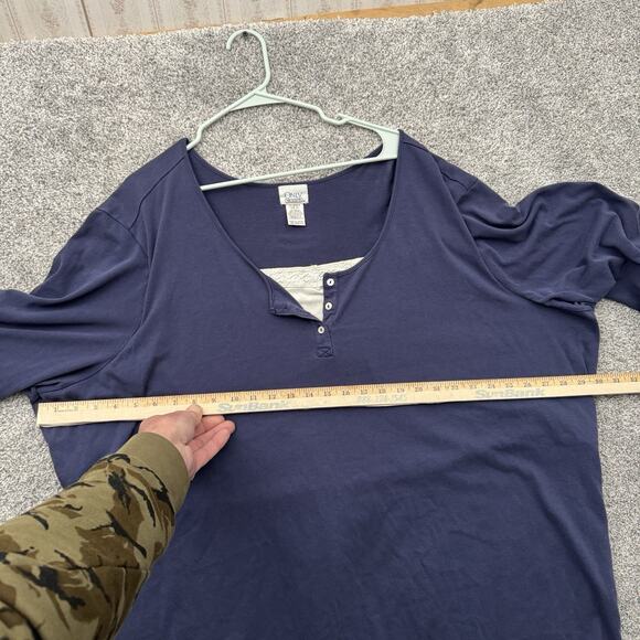 Henley Top Womens Plus 4X Romantic Grandmacore Cottagecore Lace Detail Soft Cozy - Picture 4 of 7